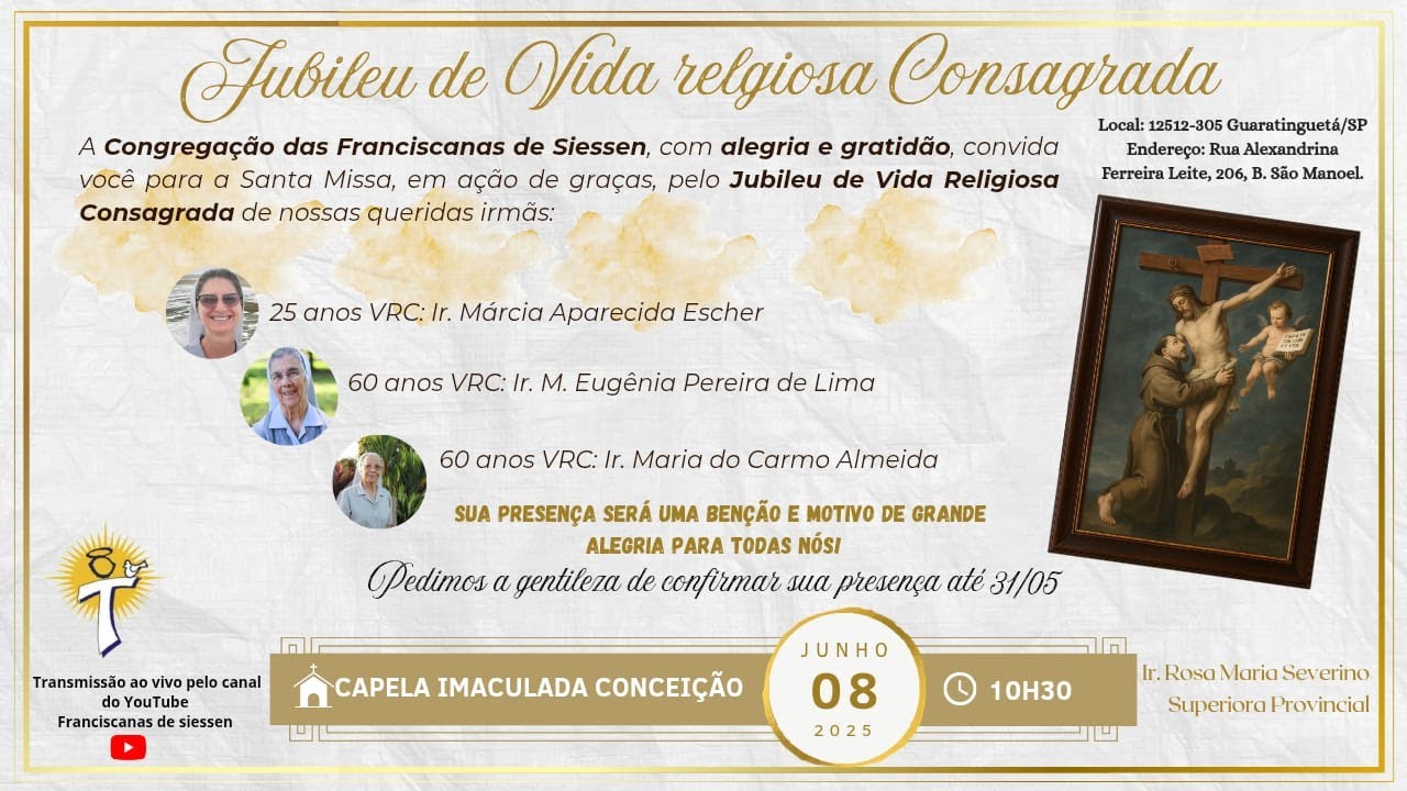 Jubileu de Vida Religiosa Consagrada