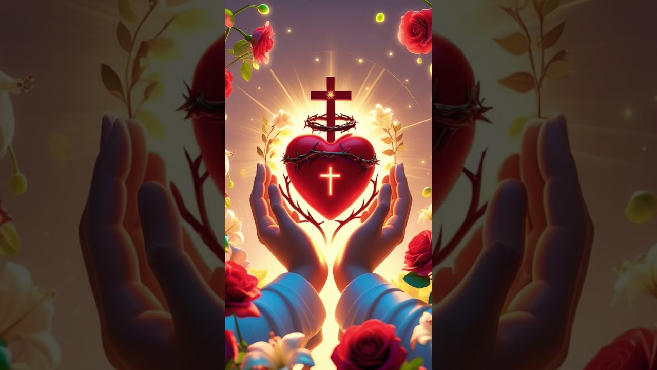 O melhor lugar de estar é no seu coração, sagrado coração de Jesus..#fe #jesusteabencoe